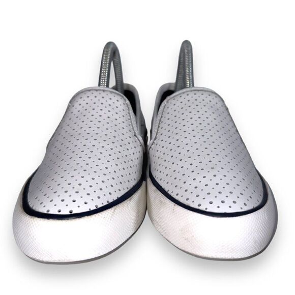 Sperry Top-Sider Pier Side Leather Slip-on Shoes White STS80176 Women's 6M - Picture 3 of 11